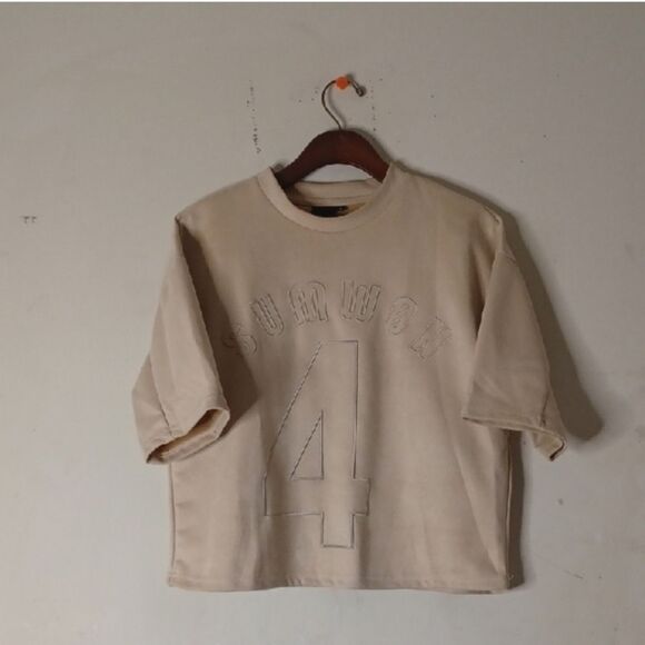 Sumwon Beige Graphic T-Shirt - Picture 3 of 15
